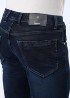 Men's Classic Slim Fit Stretch Dark Indigo Jeans
