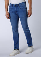 Men's Classic Slim Fit Stretch Blue Jeans