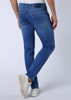 Men's Classic Slim Fit Stretch Blue Jeans