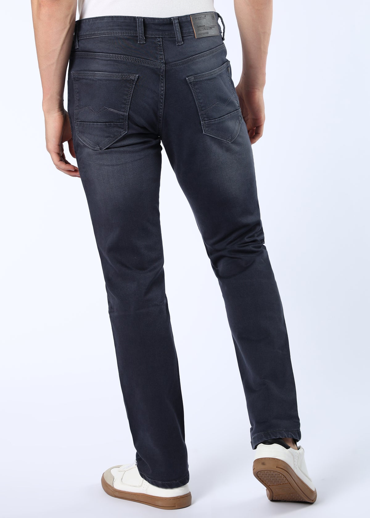 Men's Classic Slim Fit Stretch Grey Jeans