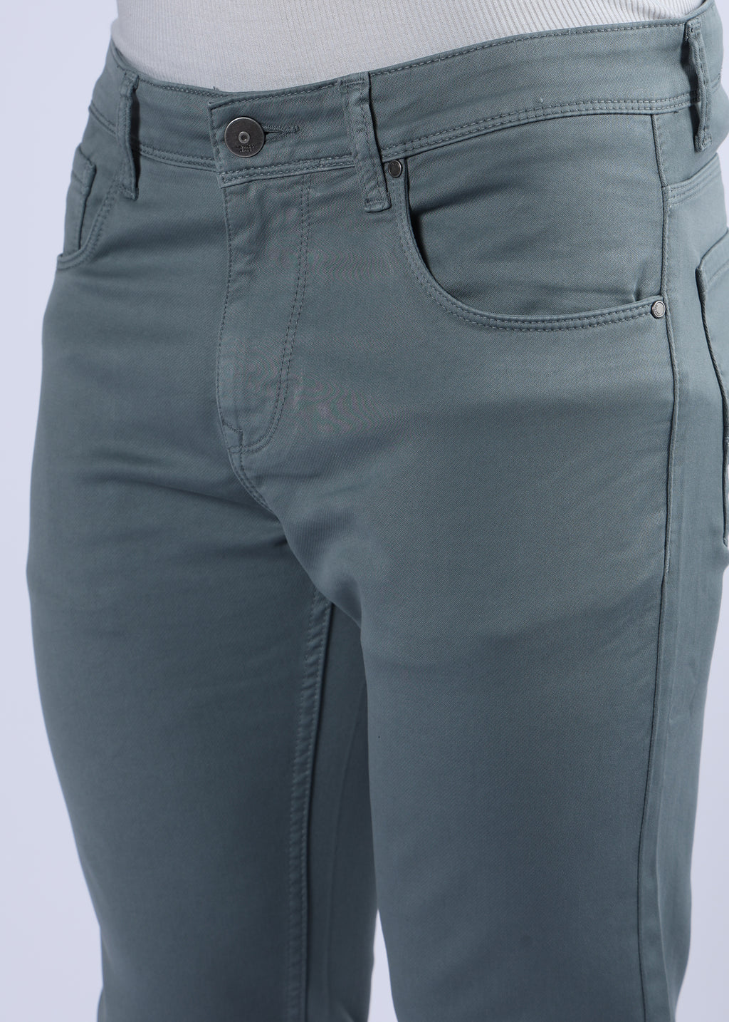 Men's Classic Slim Fit Stretch Med Grey Jeans