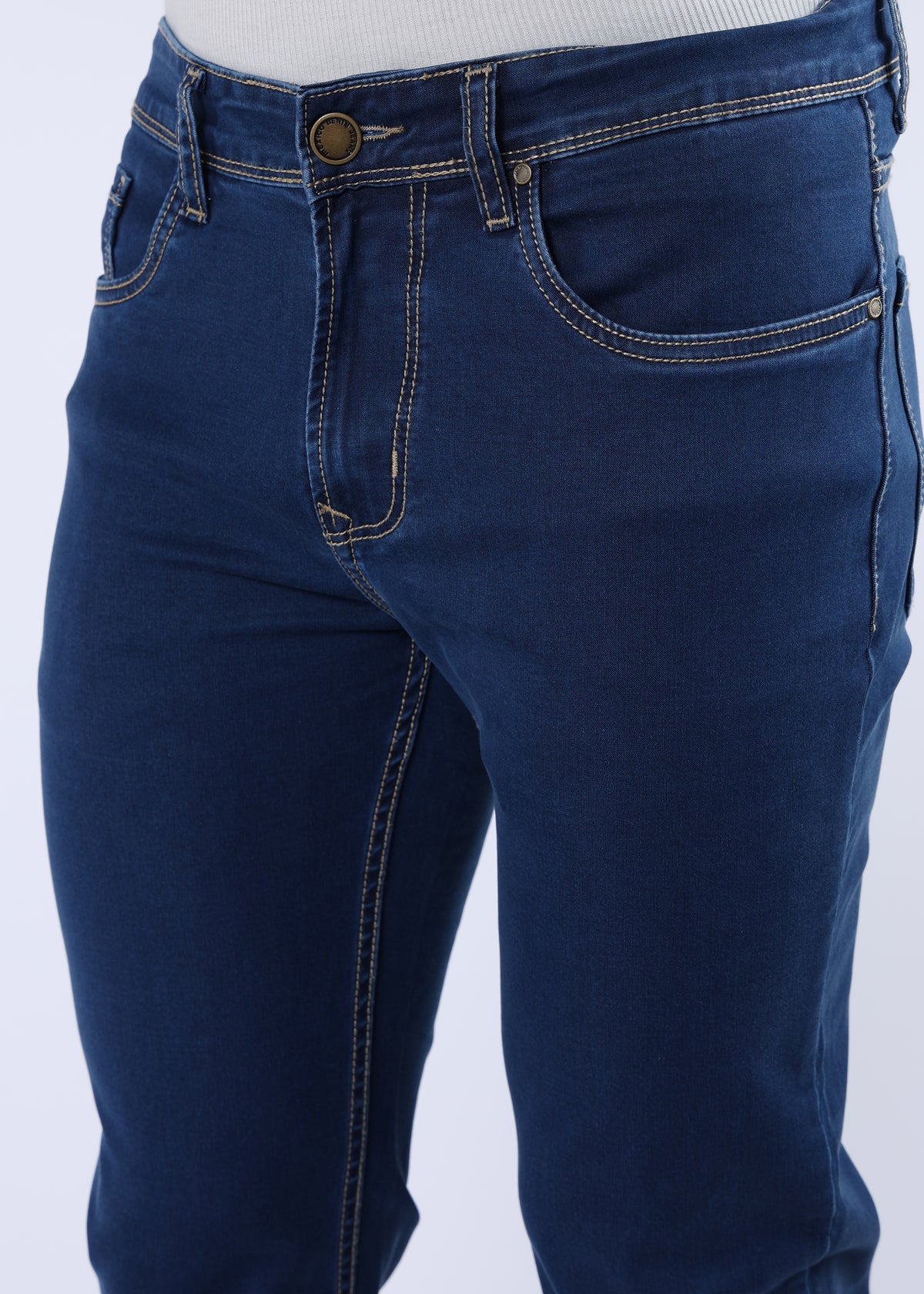 Men's Premium Comfort Fit Stretch Indigo Jeans