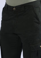 Men's Slim Fit Stretch Green Cargo