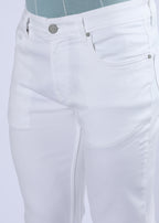 Men's Premium Comfort Fit Stretch White Jeans