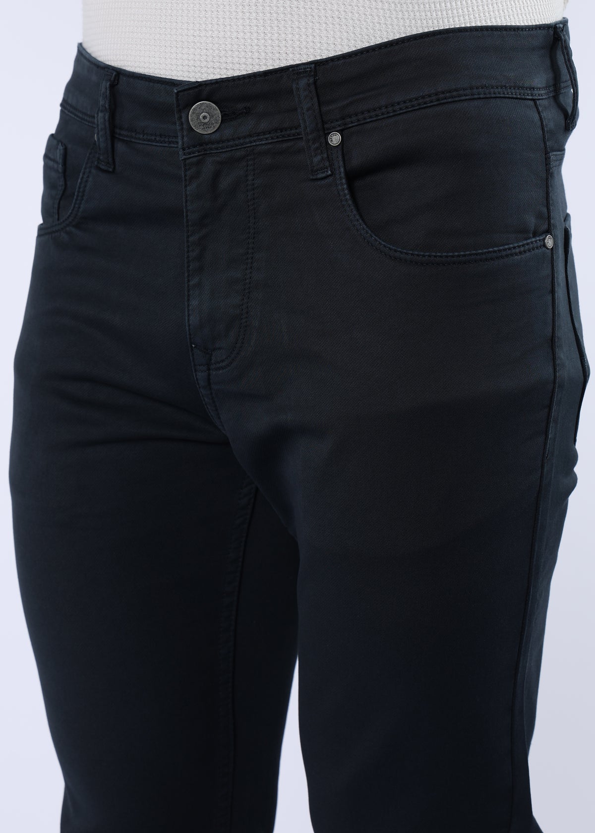 Men's Classic Slim Fit Stretch Dark Grey Jeans