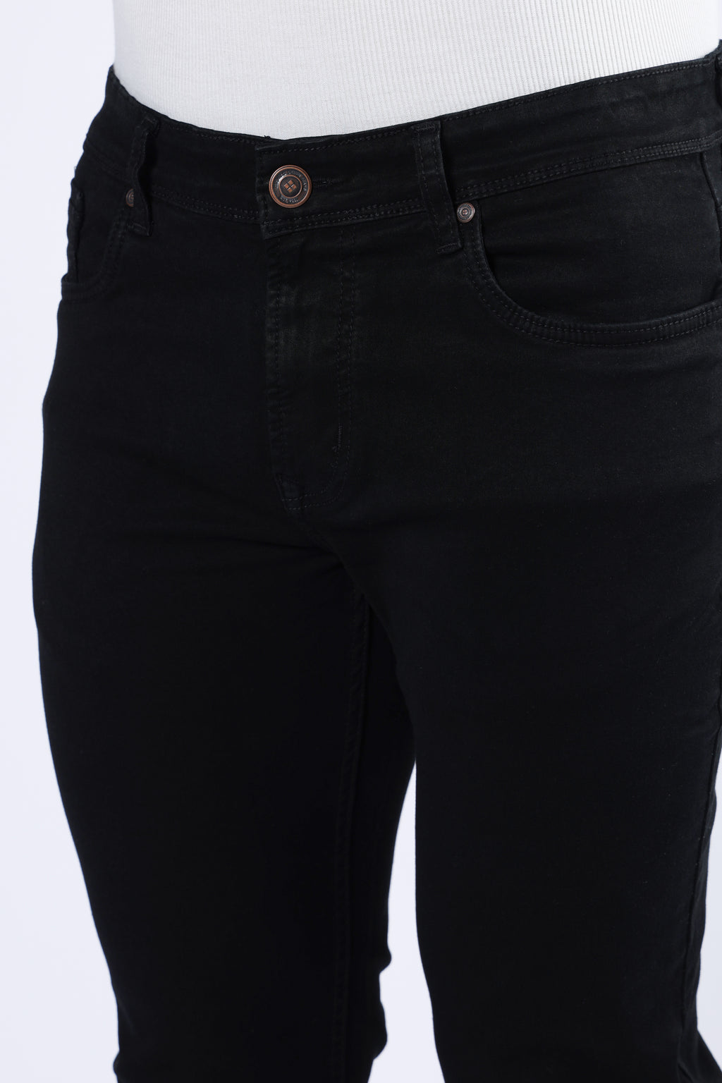 Men's Premium Comfort Fit Stretch Black Jeans