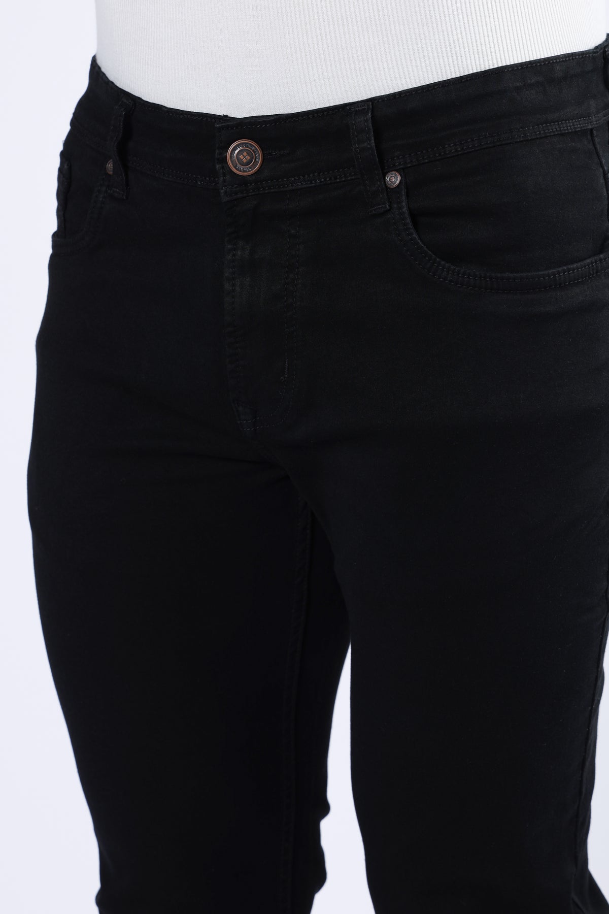 Men's Premium Comfort Fit Stretch Black Jeans