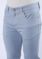 Men's Classic Slim Fit Stretch Ice Blue Jeans