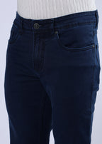 Men's Premium Comfort Fit Stretch Dark Blue Jeans