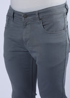 Men's Classic Slim Fit Stretch Grey Jeans