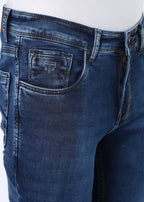 Men's Classic Slim Fit Stretch Med Indigo Jeans