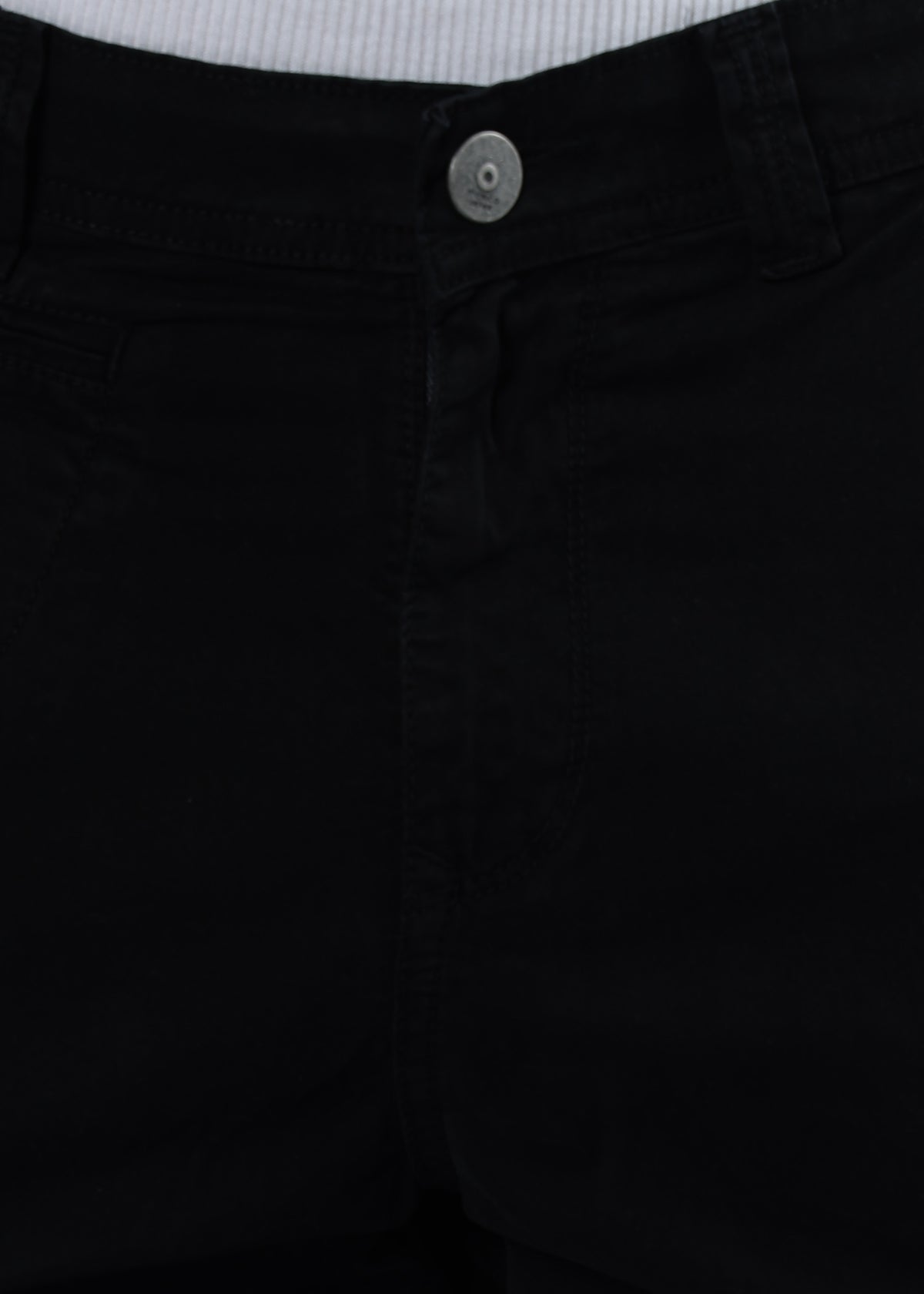 Men's Slim Fit Stretch Black Cargo