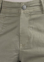 Men's Slim Fit Stretch Olive Khaki Cargo