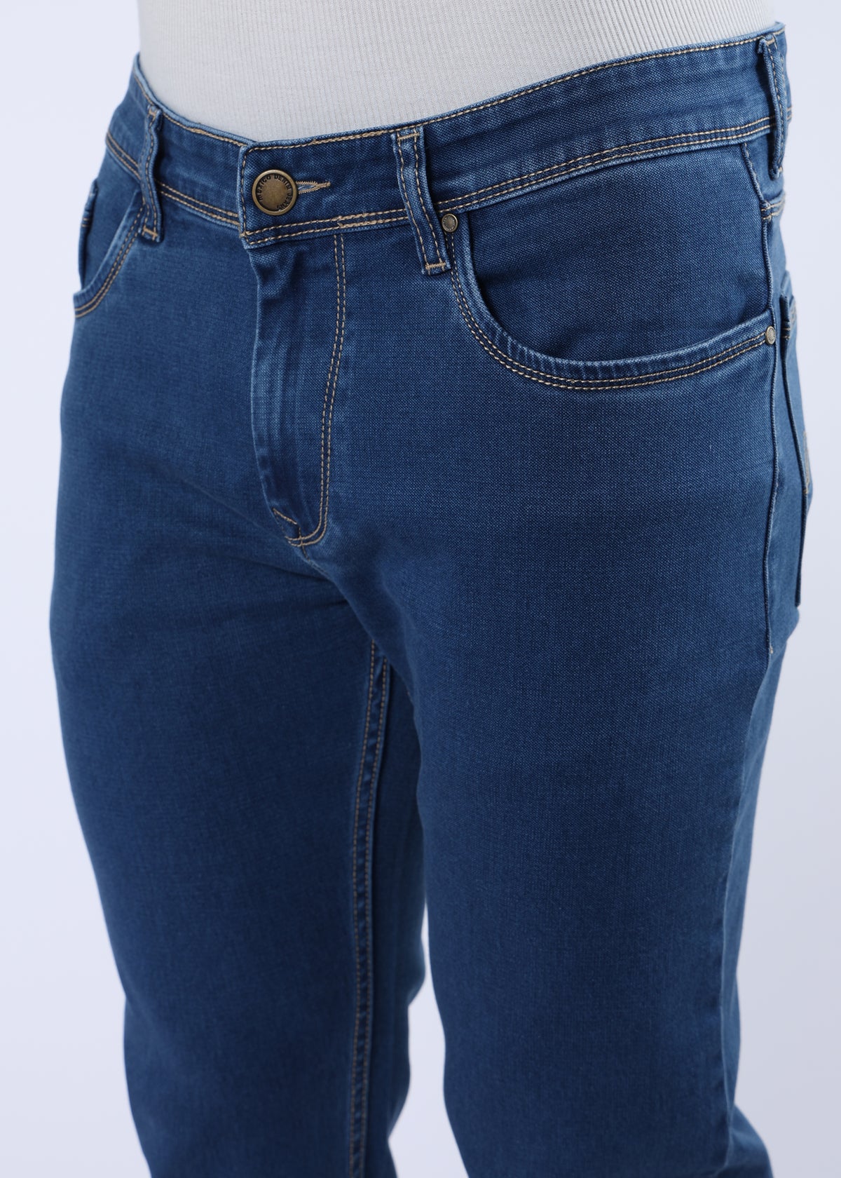 Men's Everyday Comfort Fit Stretch Indigo Jeans