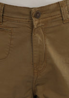 Men's Slim Fit Stretch Dark Beige Cargo
