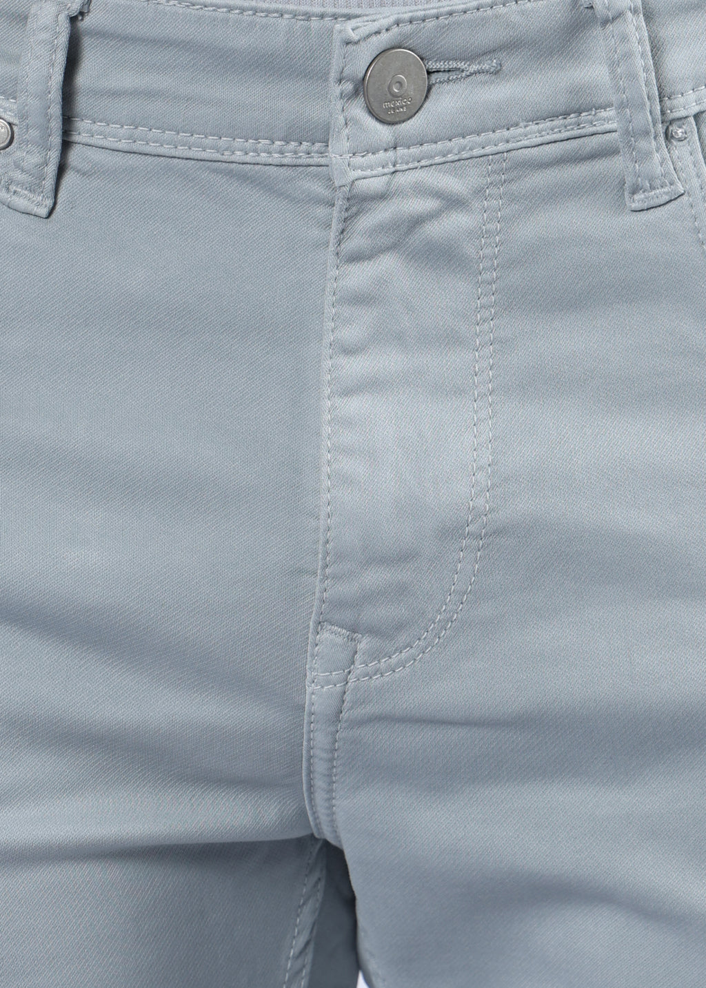 Men's Classic Slim Fit Stretch Light Grey Jeans