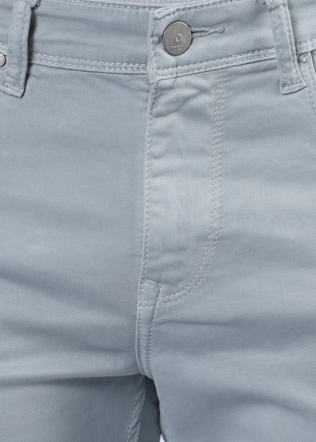 Men's Classic Slim Fit Stretch Light Grey Jeans