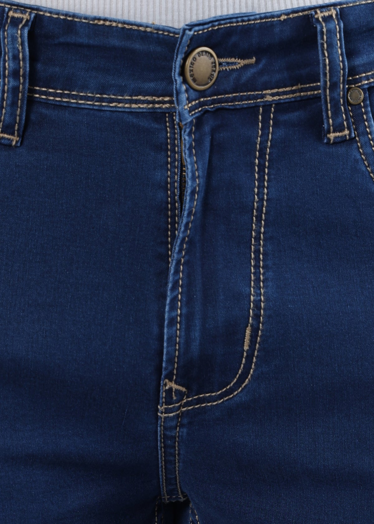 Men's Premium Comfort Fit Stretch Indigo Jeans