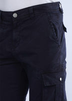 Men's Slim Fit Stretch Dark Blue Cargo