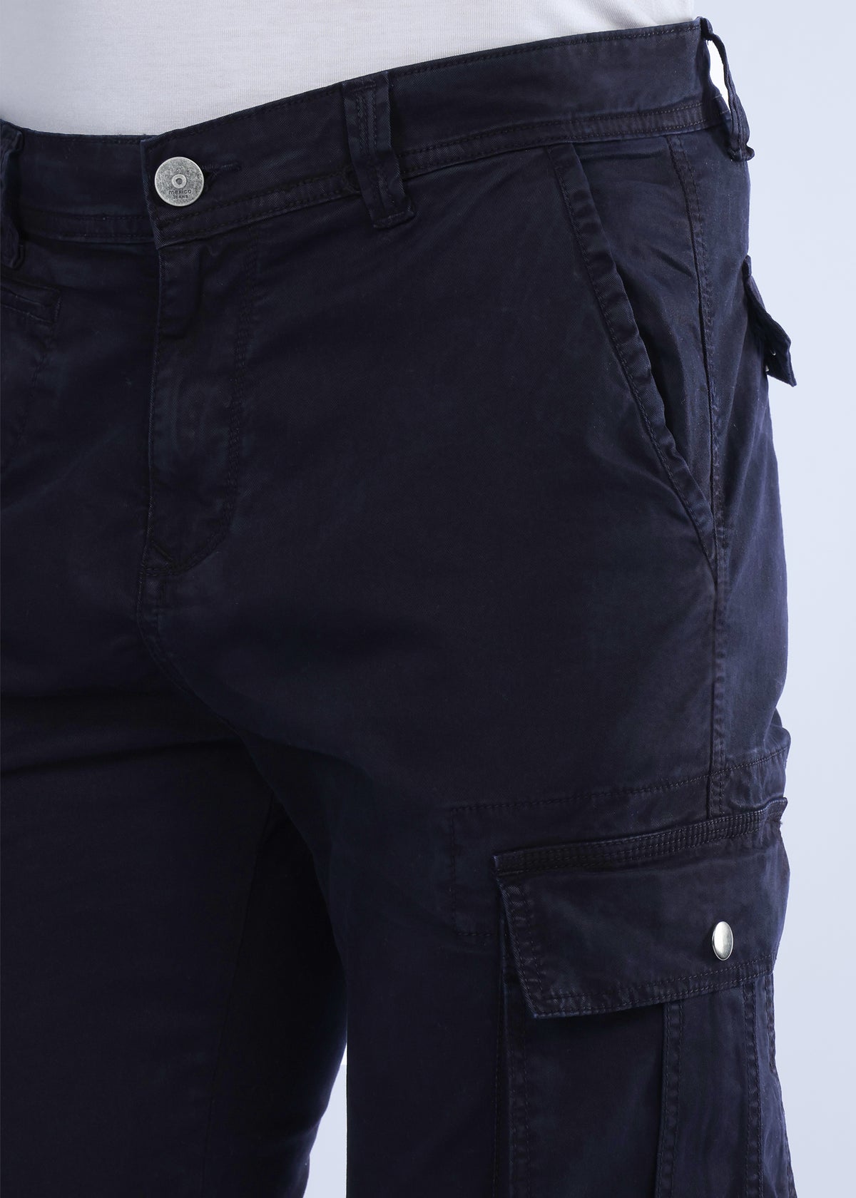 Men's Slim Fit Stretch Dark Blue Cargo