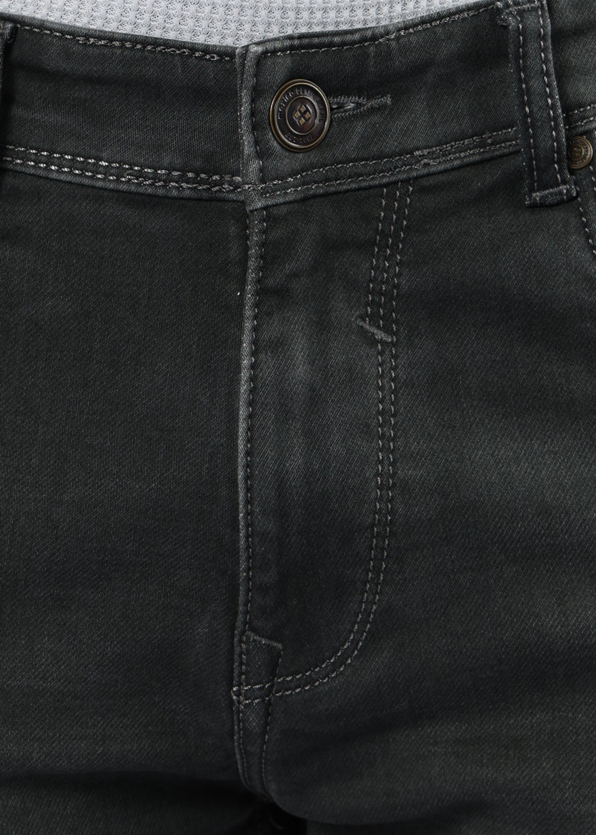 Men's Classic Slim Fit Stretch Charcoal Grey Jeans
