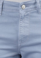 Men's Classic Slim Fit Stretch Ice Blue Jeans