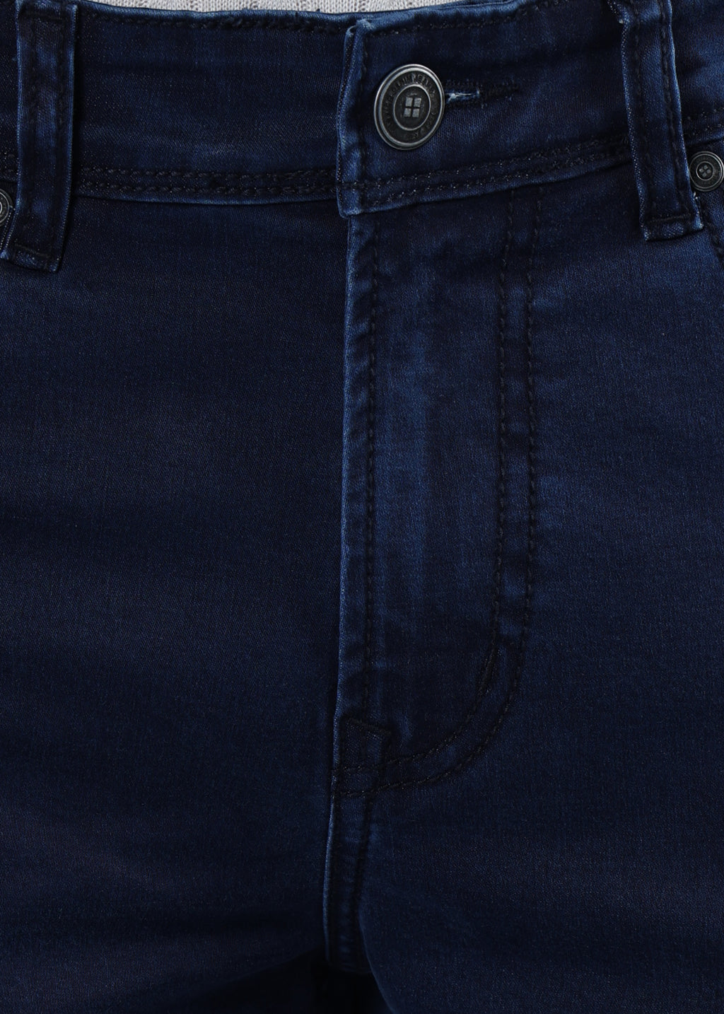 Men's Premium Comfort Fit Stretch Dark Blue Jeans