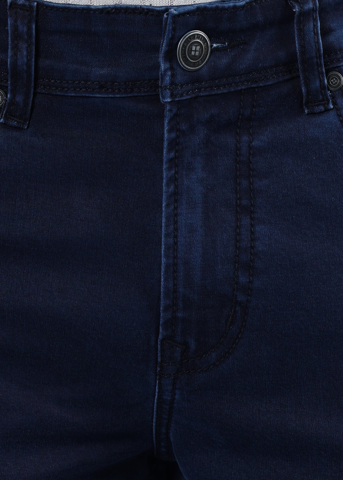 Men's Premium Comfort Fit Stretch Dark Blue Jeans