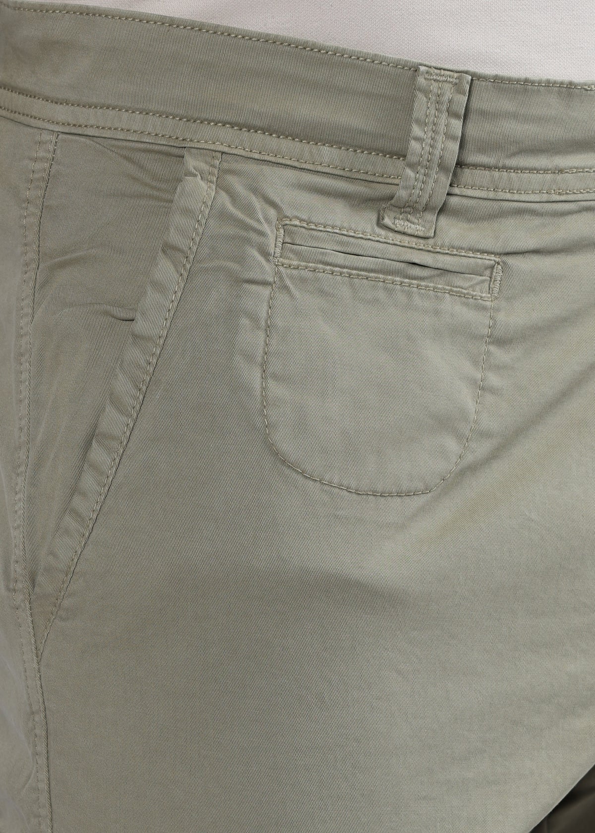 Men's Slim Fit Stretch Olive Khaki Cargo
