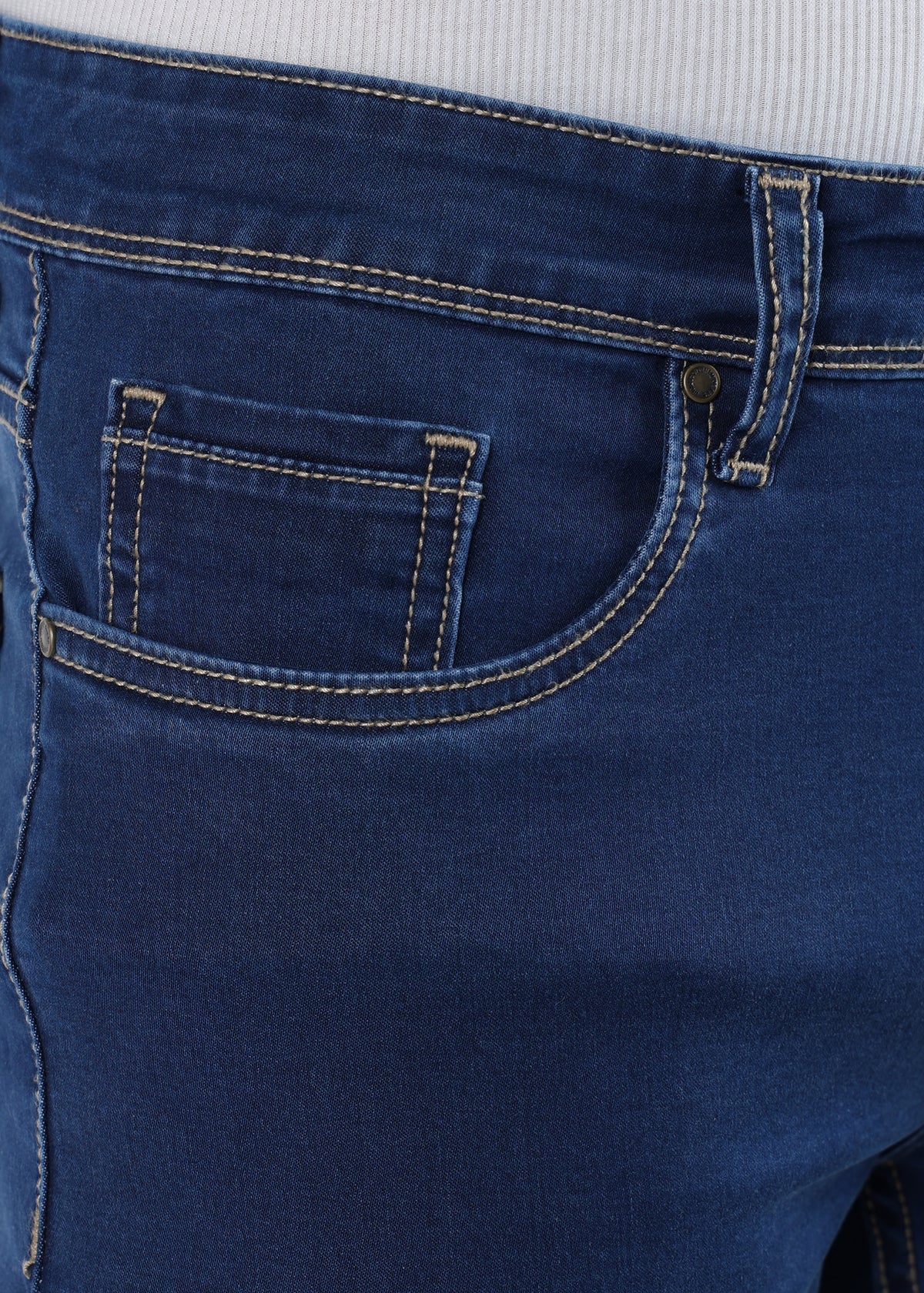 Men's Premium Comfort Fit Stretch Indigo Jeans