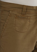 Men's Slim Fit Stretch Dark Beige Cargo