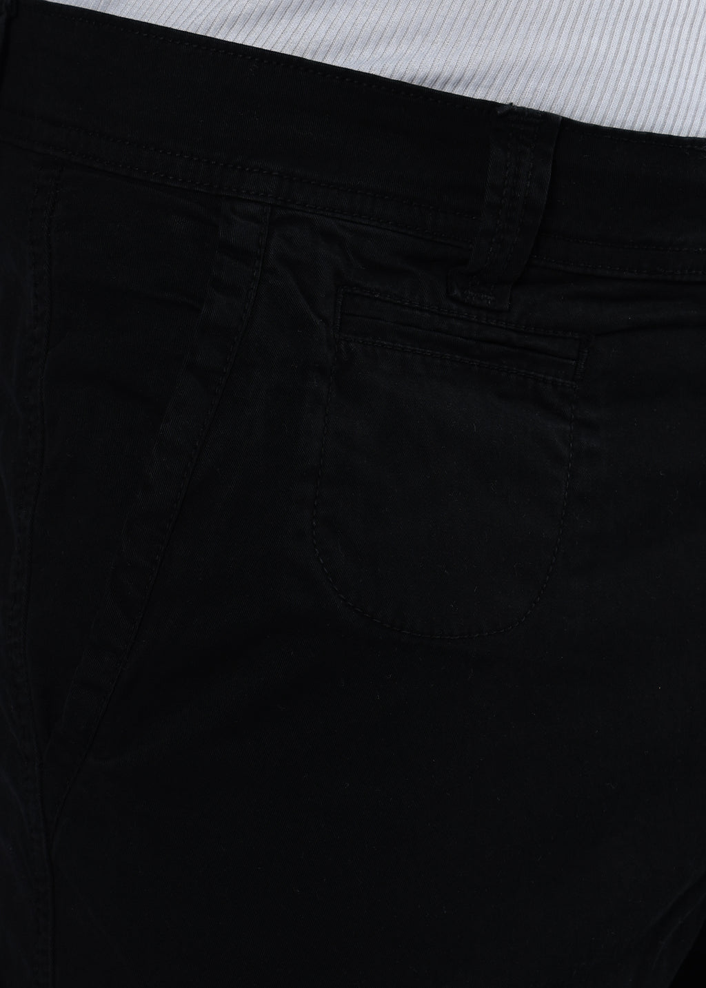 Men's Slim Fit Stretch Black Cargo