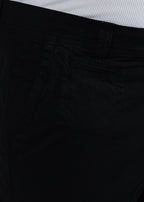 Men's Slim Fit Stretch Black Cargo