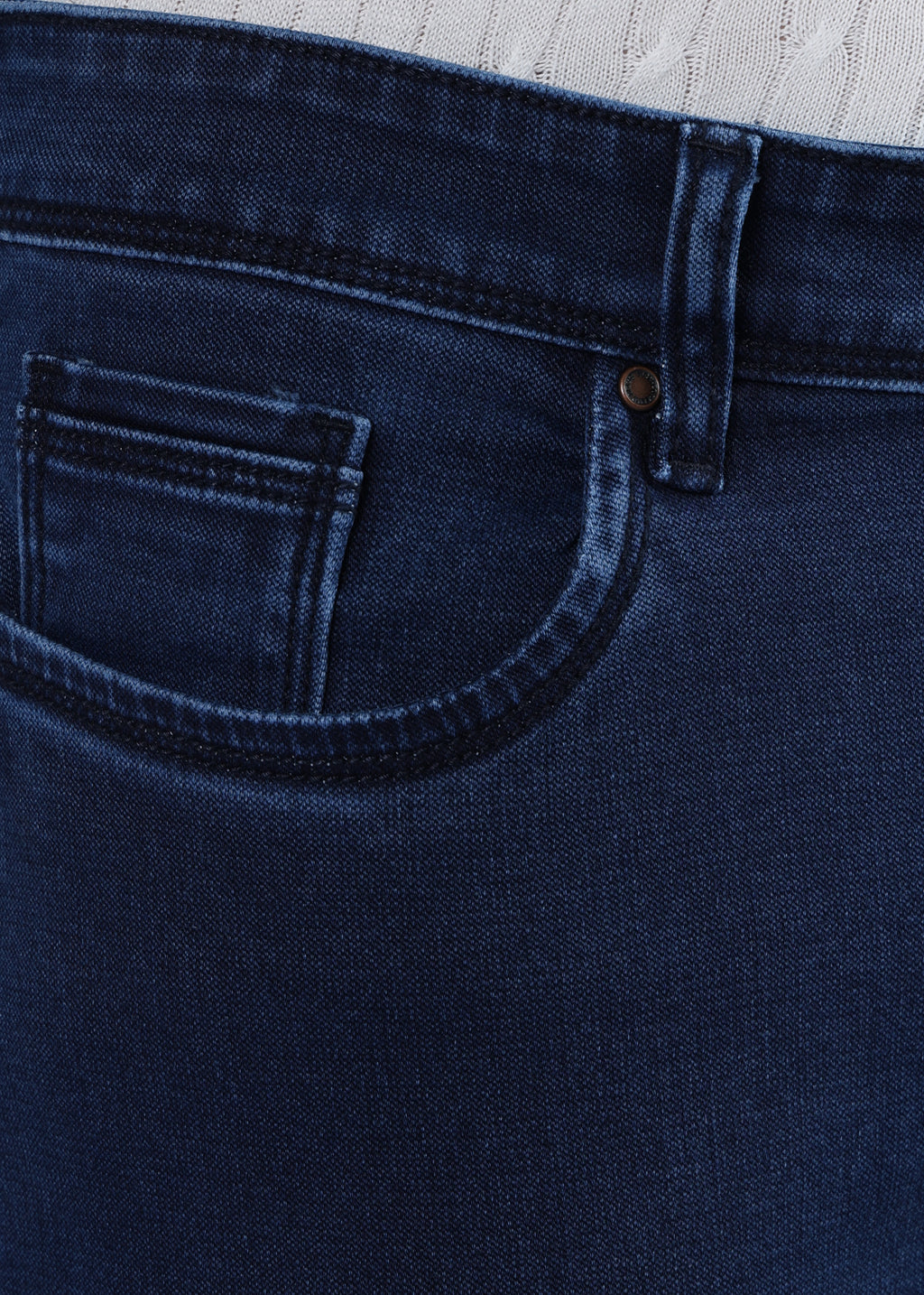 Men's Everyday Comfort Fit Stretch Dark Blue Jeans