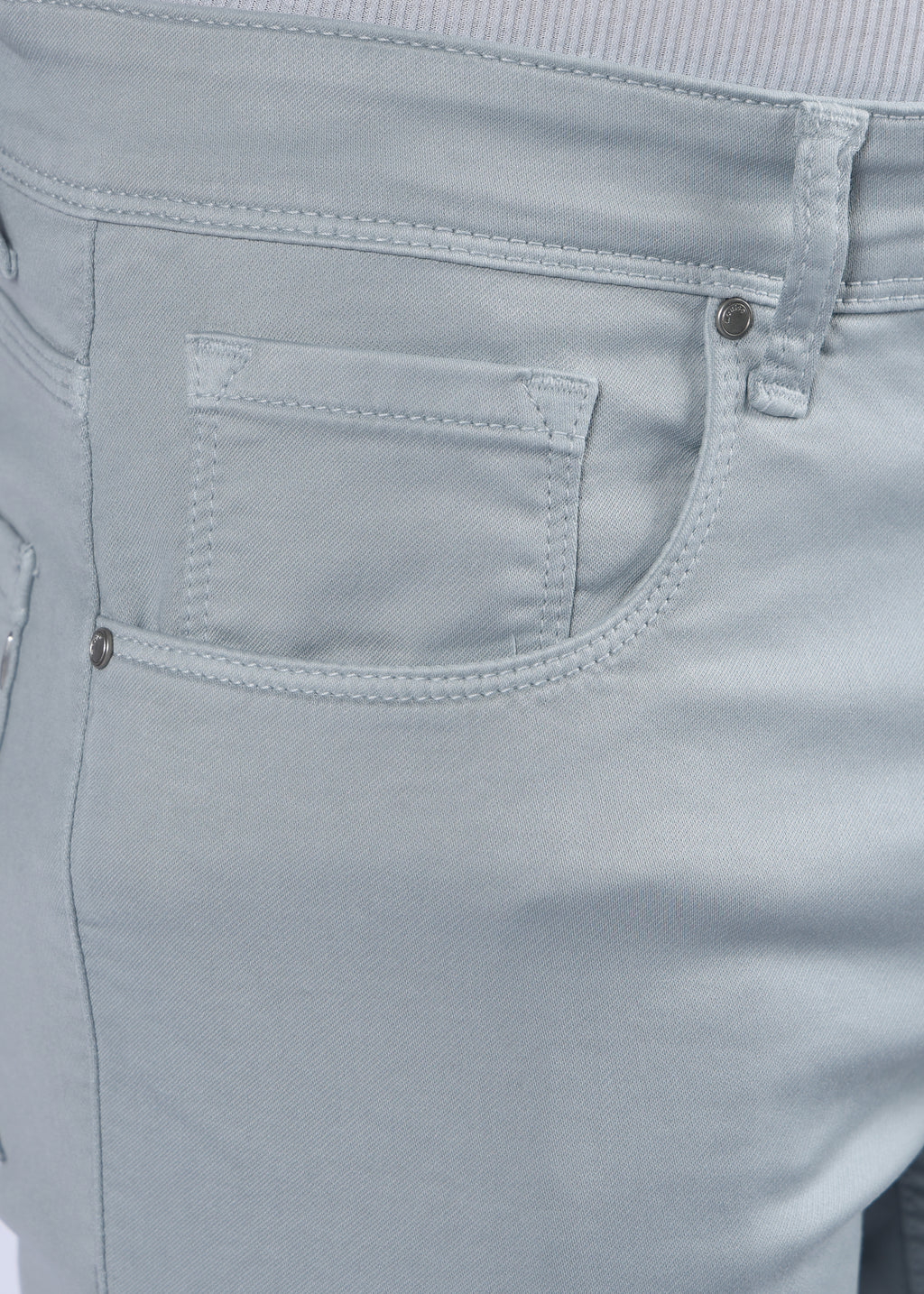 Men's Classic Slim Fit Stretch Light Grey Jeans