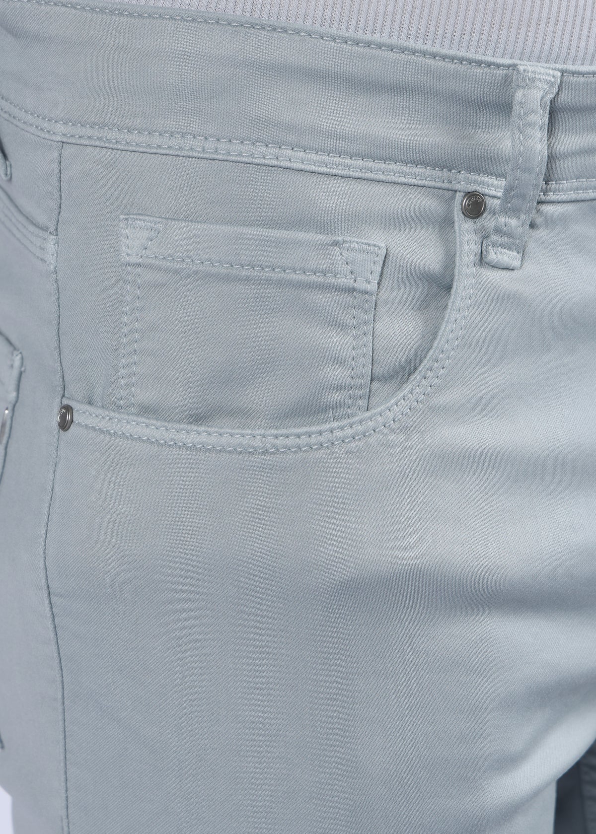 Men's Classic Slim Fit Stretch Light Grey Jeans