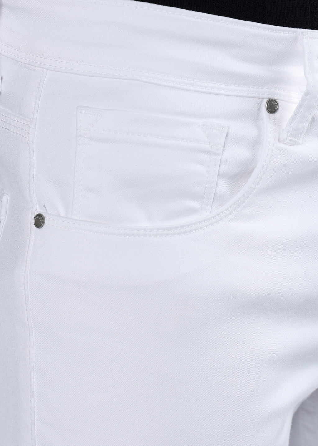 Men's Classic Slim Fit Stretch White Jeans