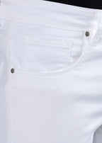 Men's Classic Slim Fit Stretch White Jeans