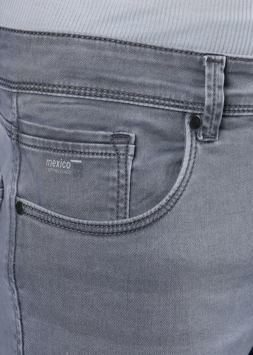Men's Classic Slim Fit Stretch Med Grey Jeans