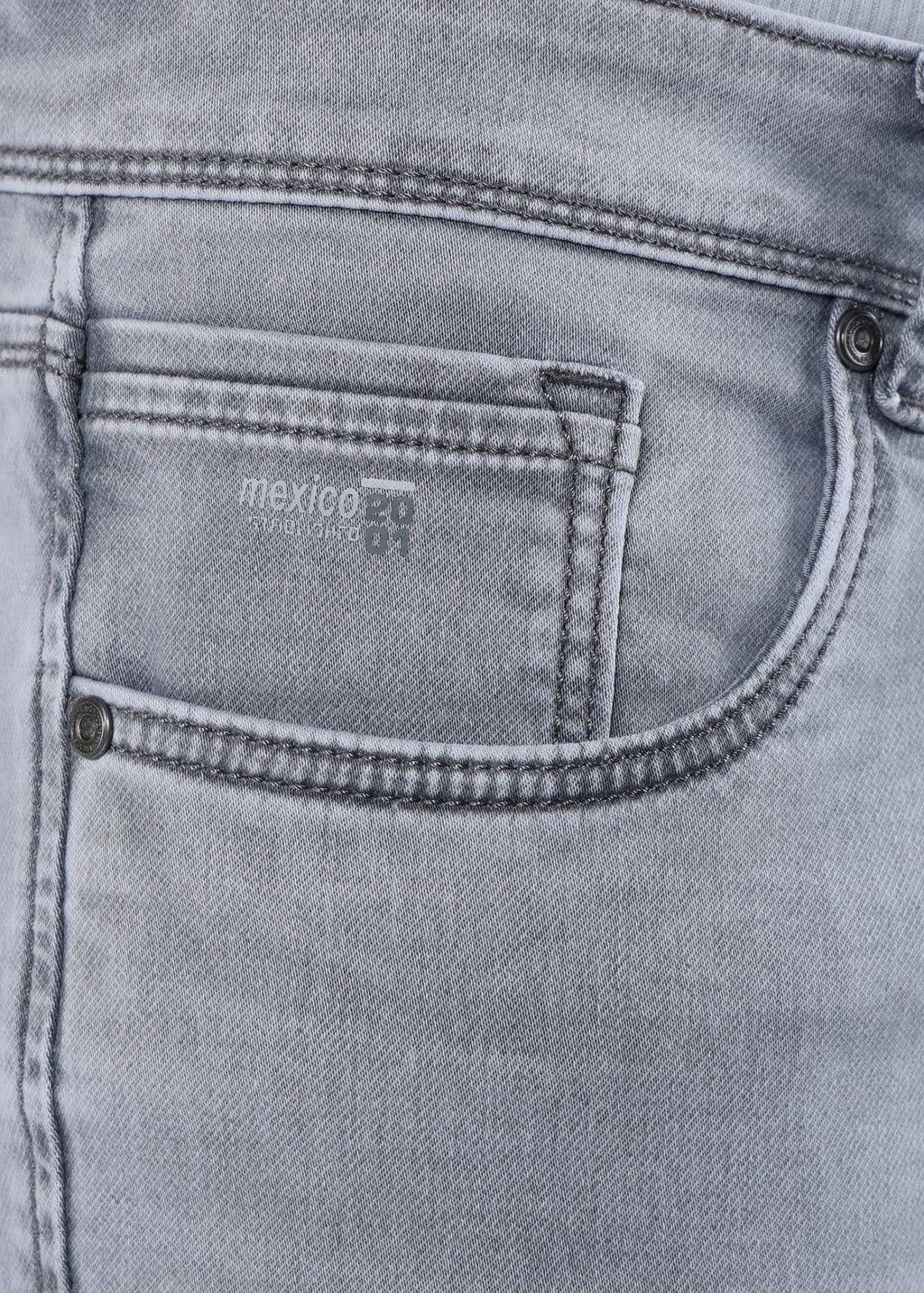 Men's Classic Slim Fit Stretch Light Grey Jeans