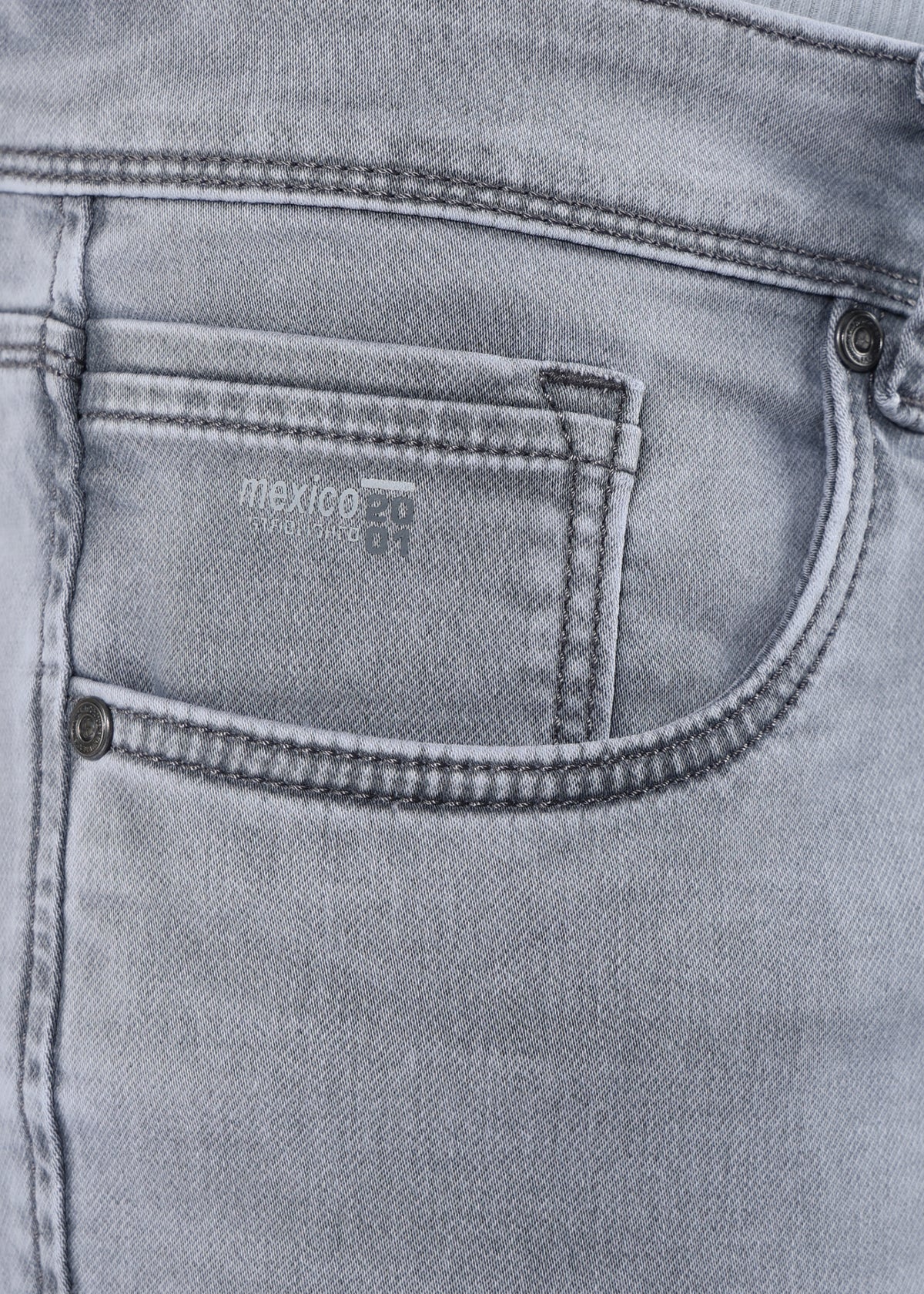 Men's Classic Slim Fit Stretch Light Grey Jeans