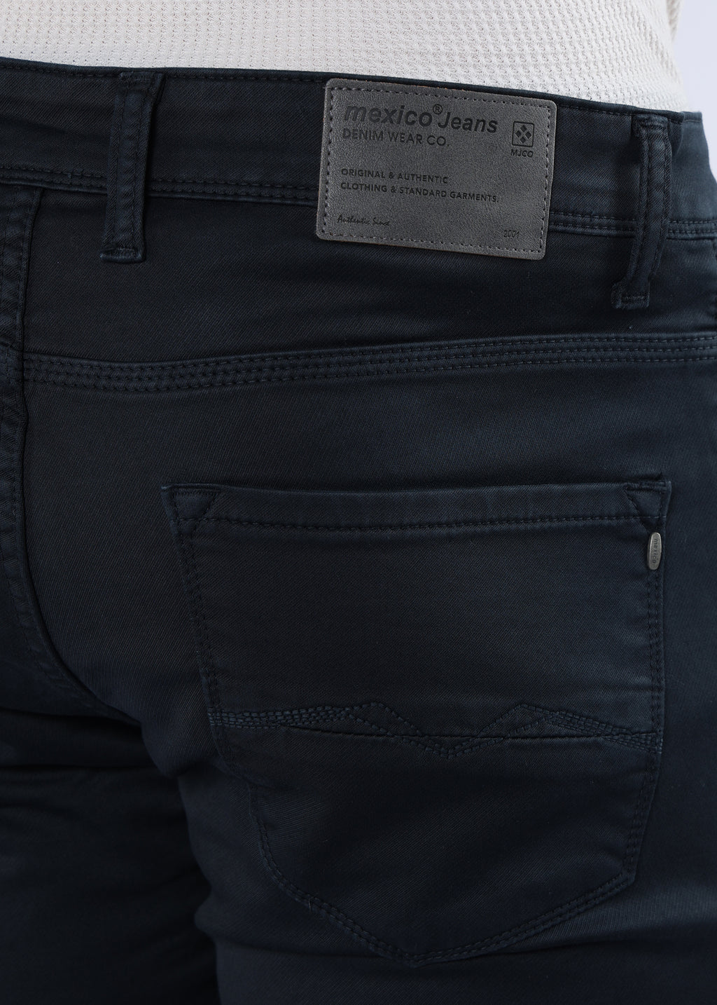 Men's Classic Slim Fit Stretch Dark Grey Jeans