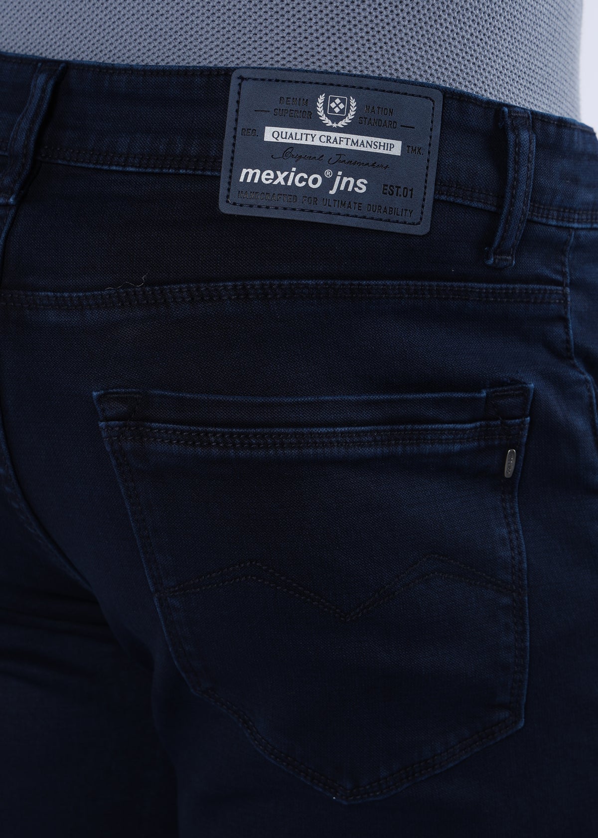 Men's Everyday Comfort Fit Stretch Dark Indigo Jeans
