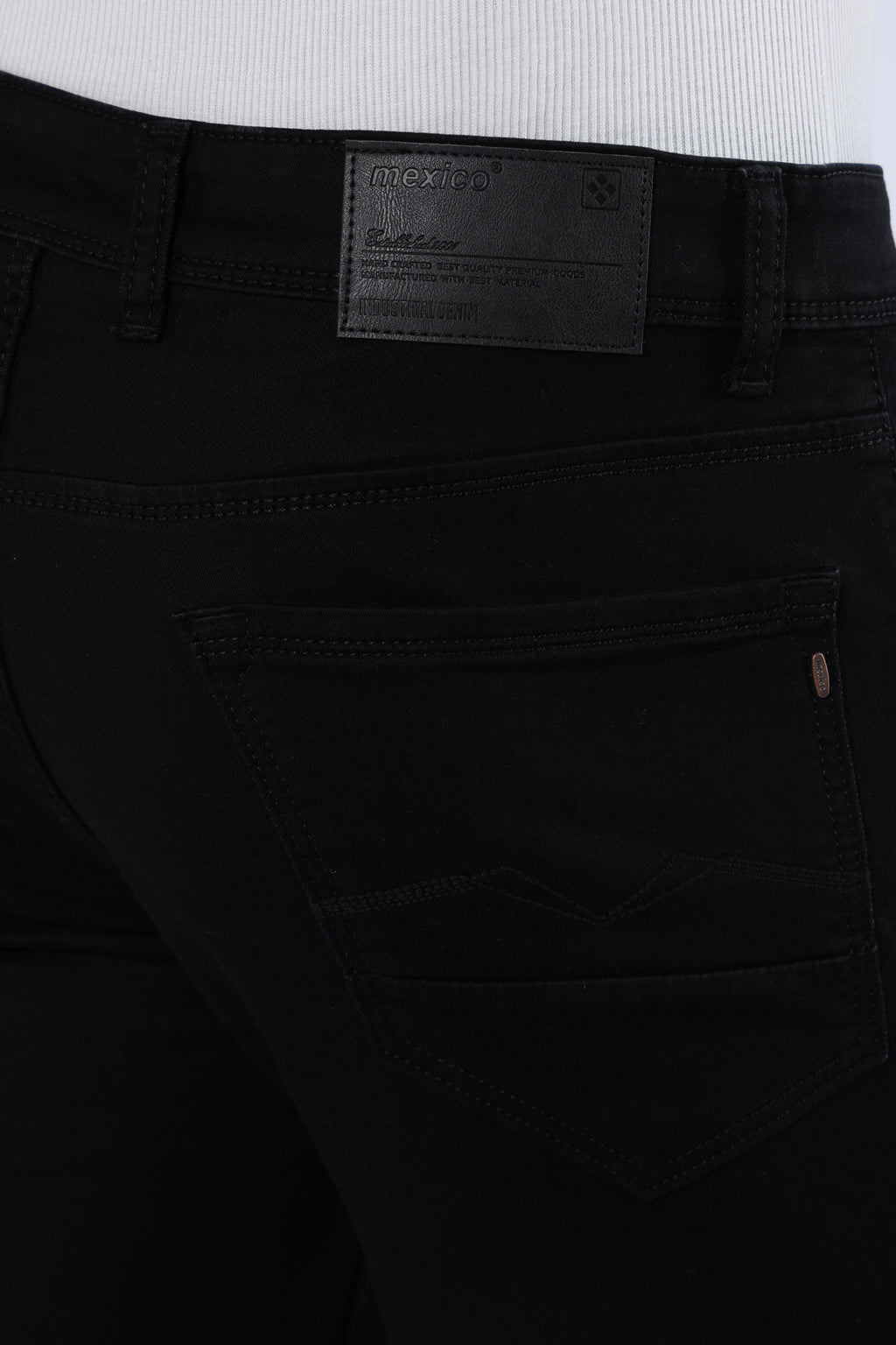 Men's Classic Slim Fit Stretch Black Jeans