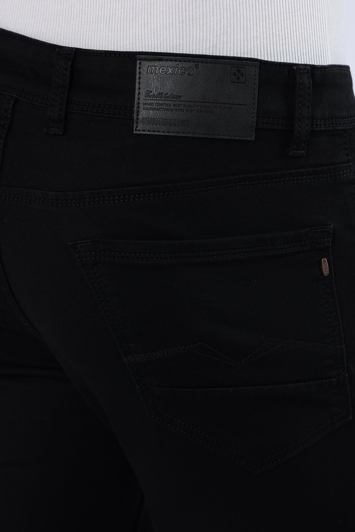 Men's Classic Slim Fit Stretch Black Jeans