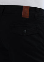 Men's Slim Fit Stretch Black Cargo