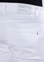 Men's Classic Slim Fit Stretch White Jeans
