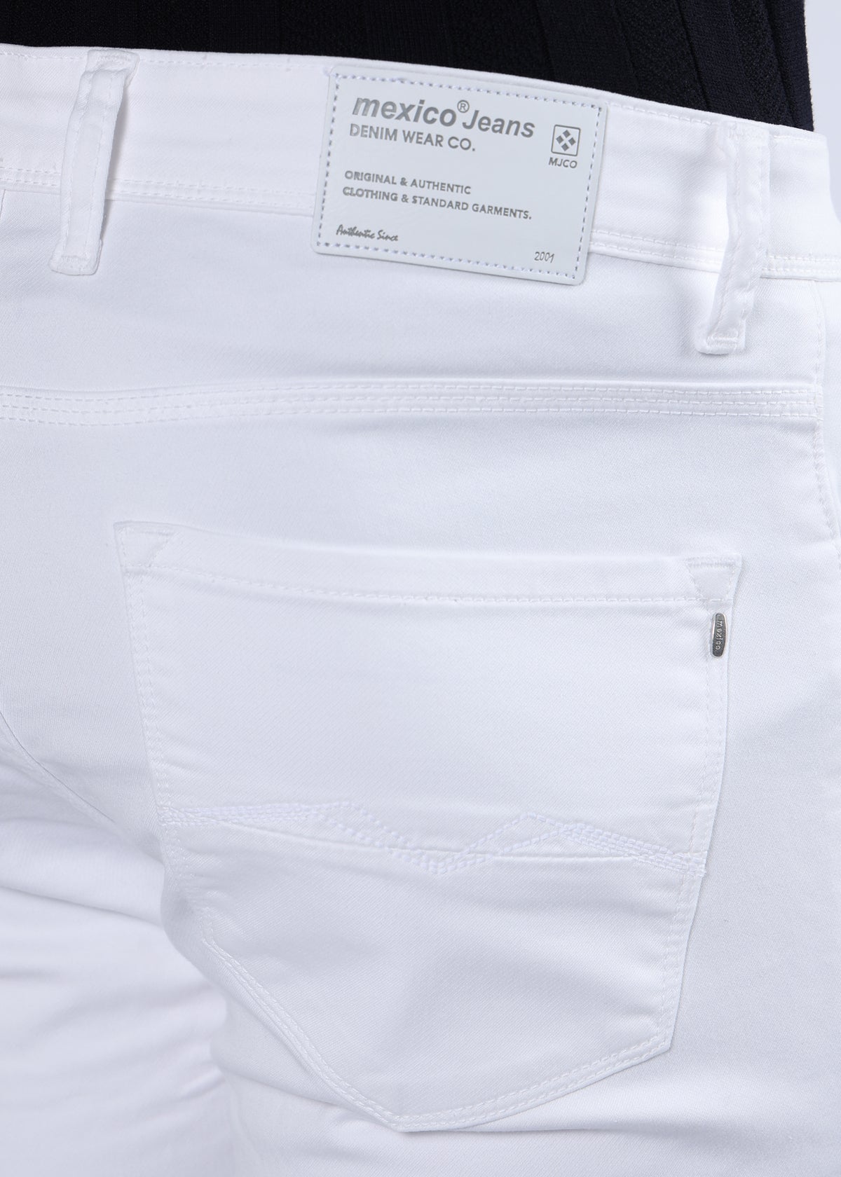 Men's Classic Slim Fit Stretch White Jeans