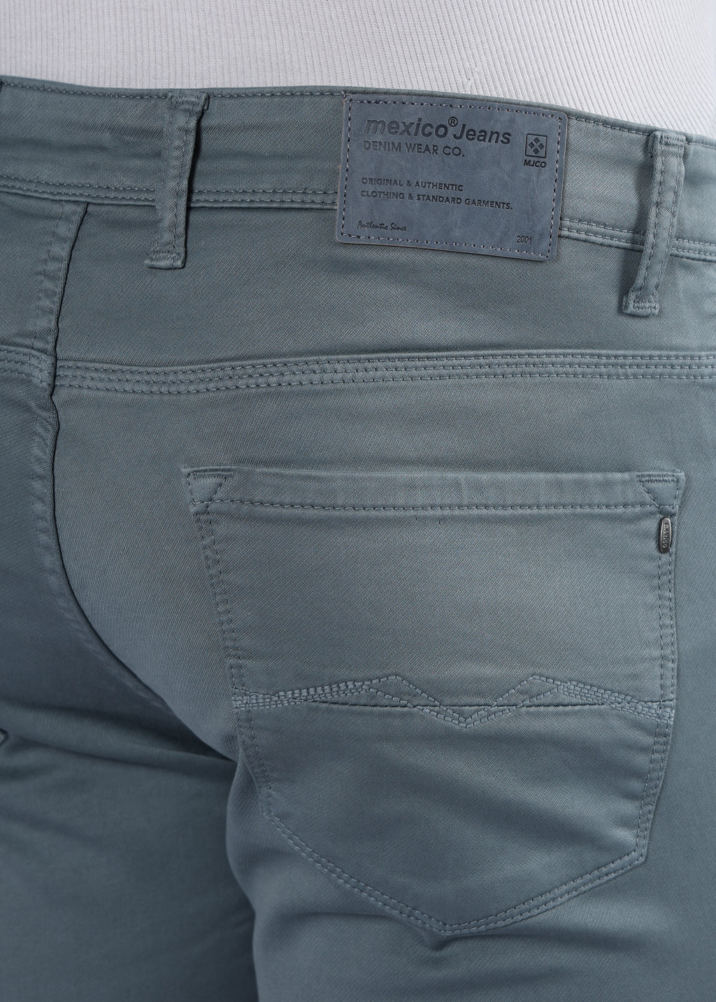 Men's Classic Slim Fit Stretch Med Grey Jeans