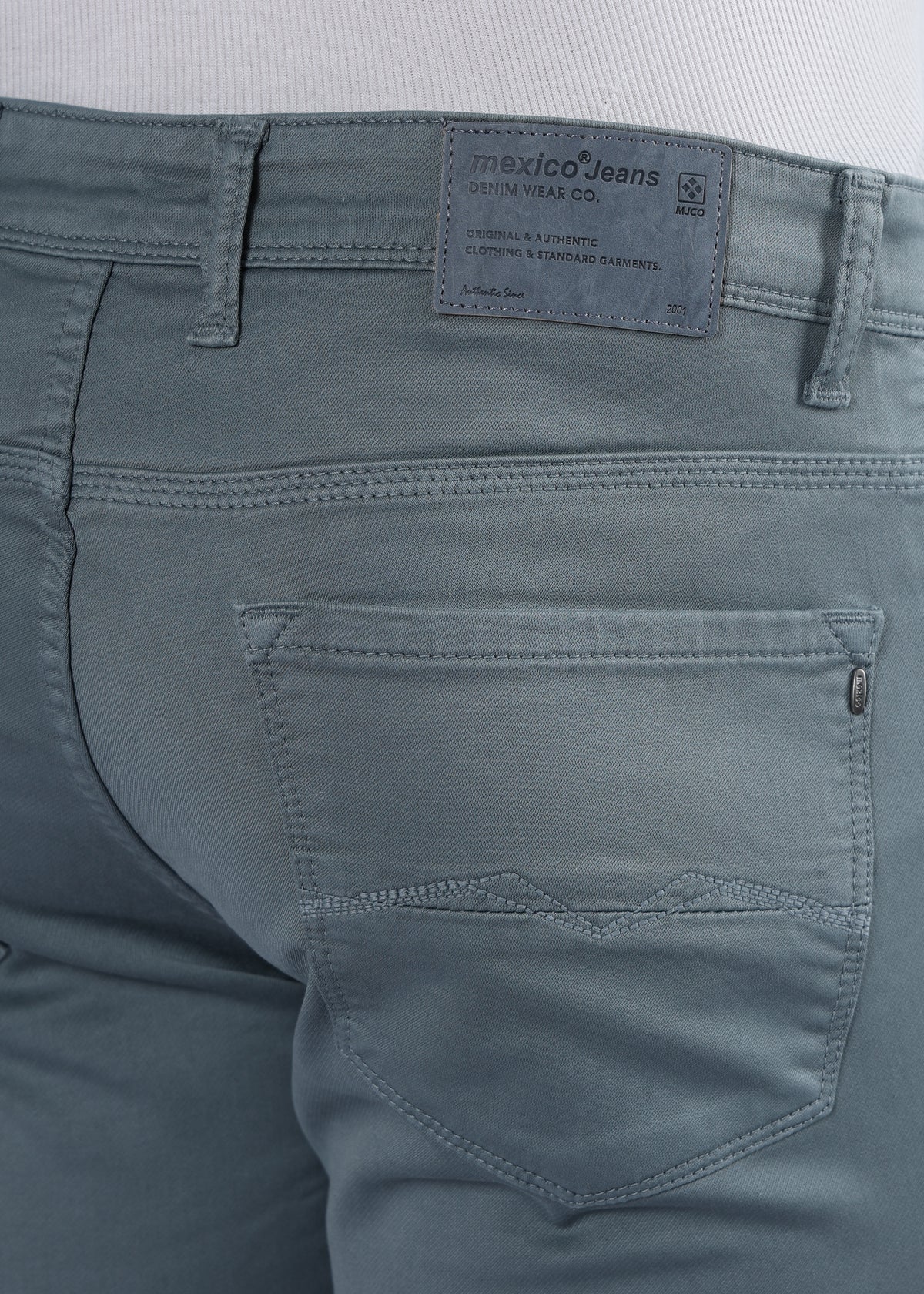 Men's Classic Slim Fit Stretch Med Grey Jeans